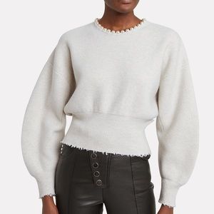 NWT Alexander Wang pearl embellished sweater M
